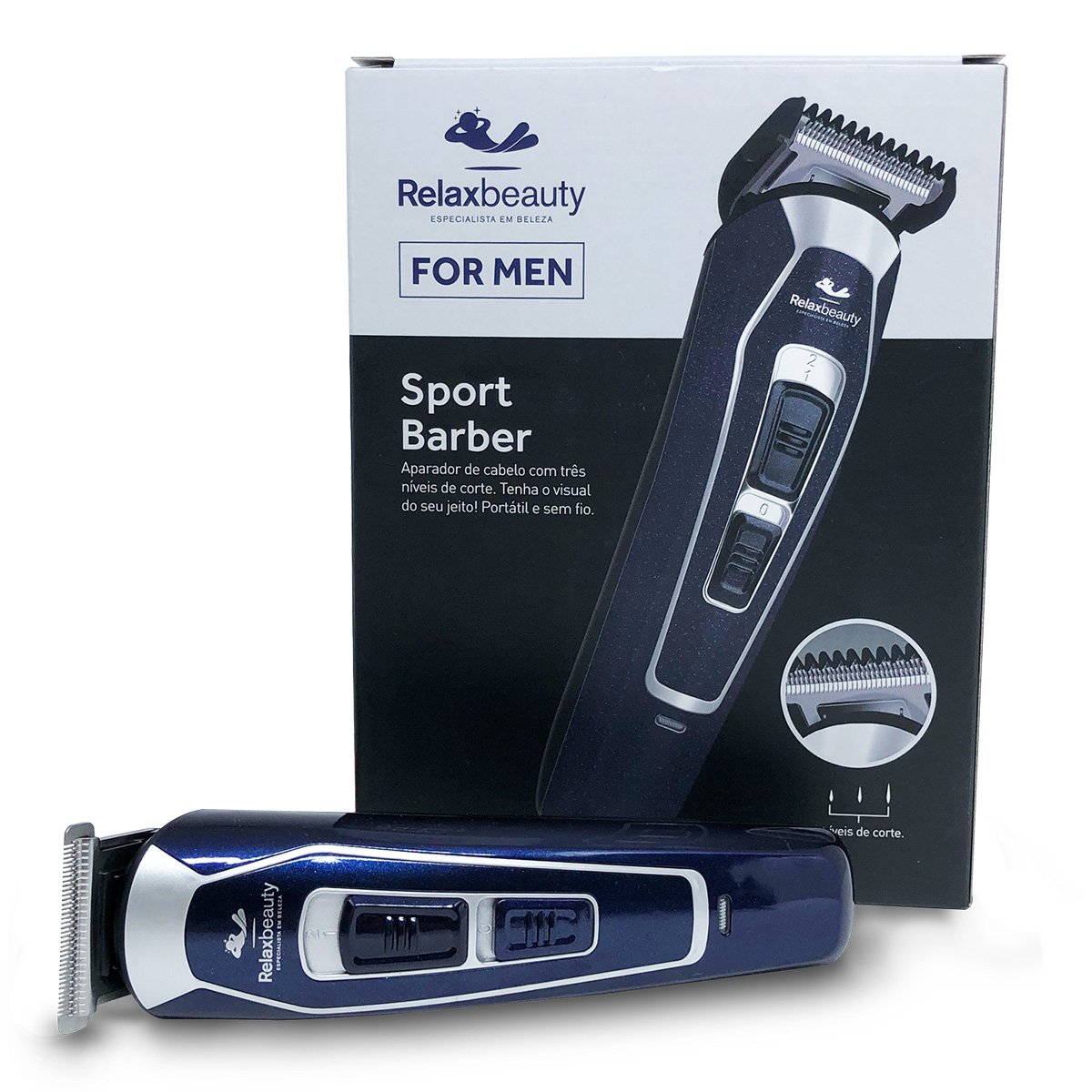 Aparador de Cabelo Relaxmedic Sport Barber