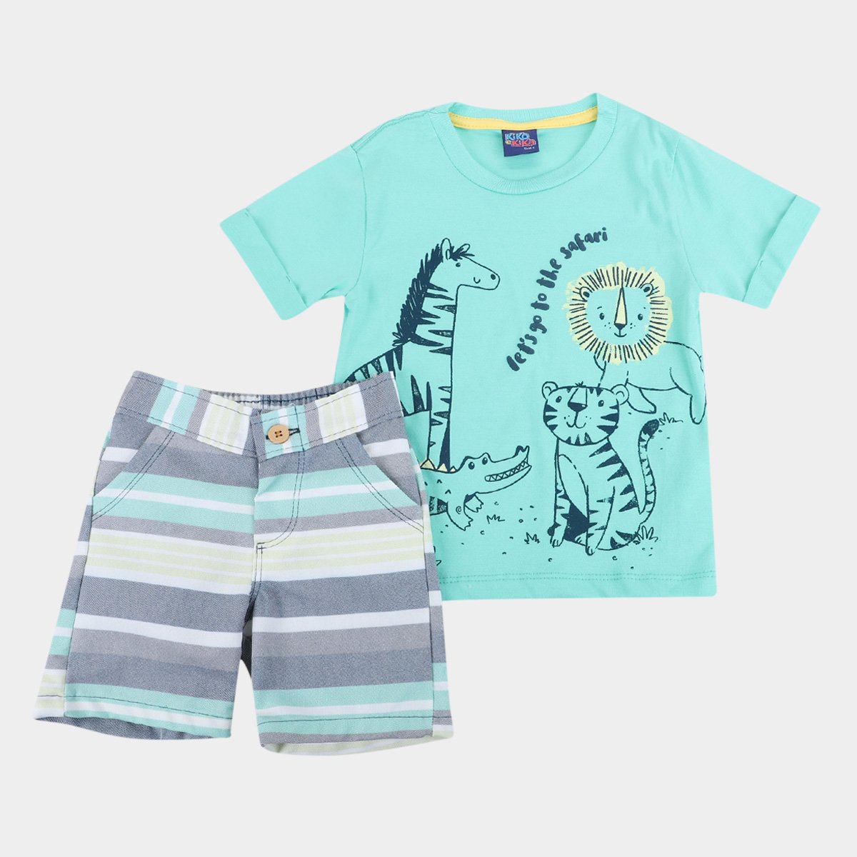 Conjunto Infantil Kiko & Kika Estampado Masculino