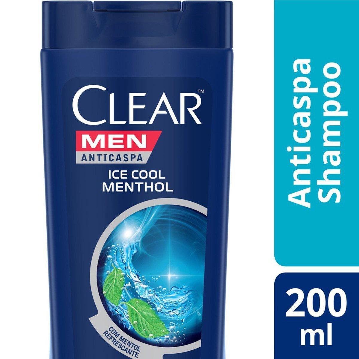 Shampo Clear Ice Cool Menthol Anticaspa 200ml