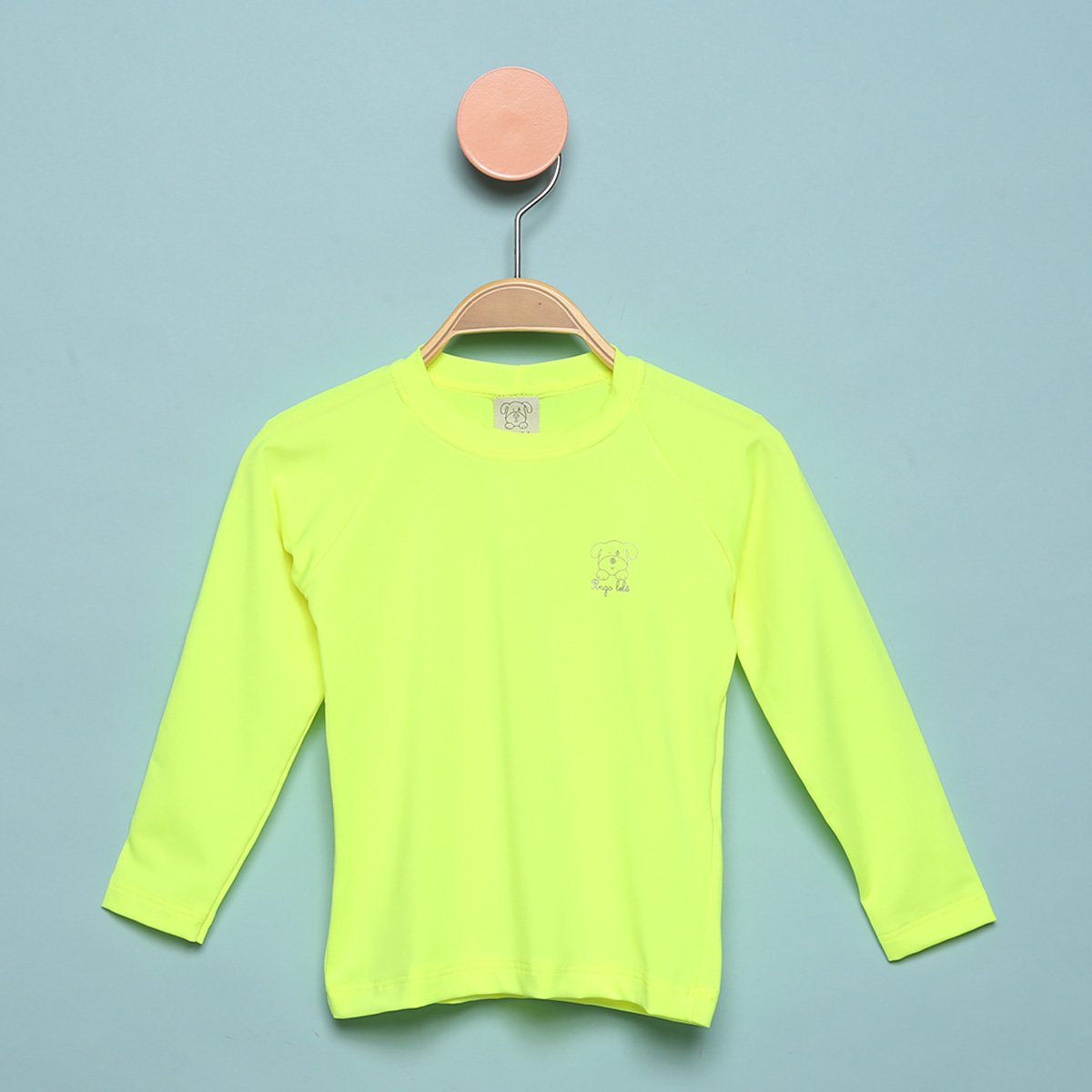 Camiseta Infantil Pingo Lelê Reglan Manga Longa Masculina