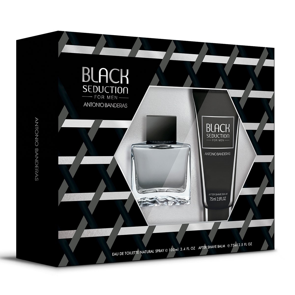 Kit Antonio Banderas Seduction in Black Men - Eau de Toilette 100ml+ Pós-Barba 75ml