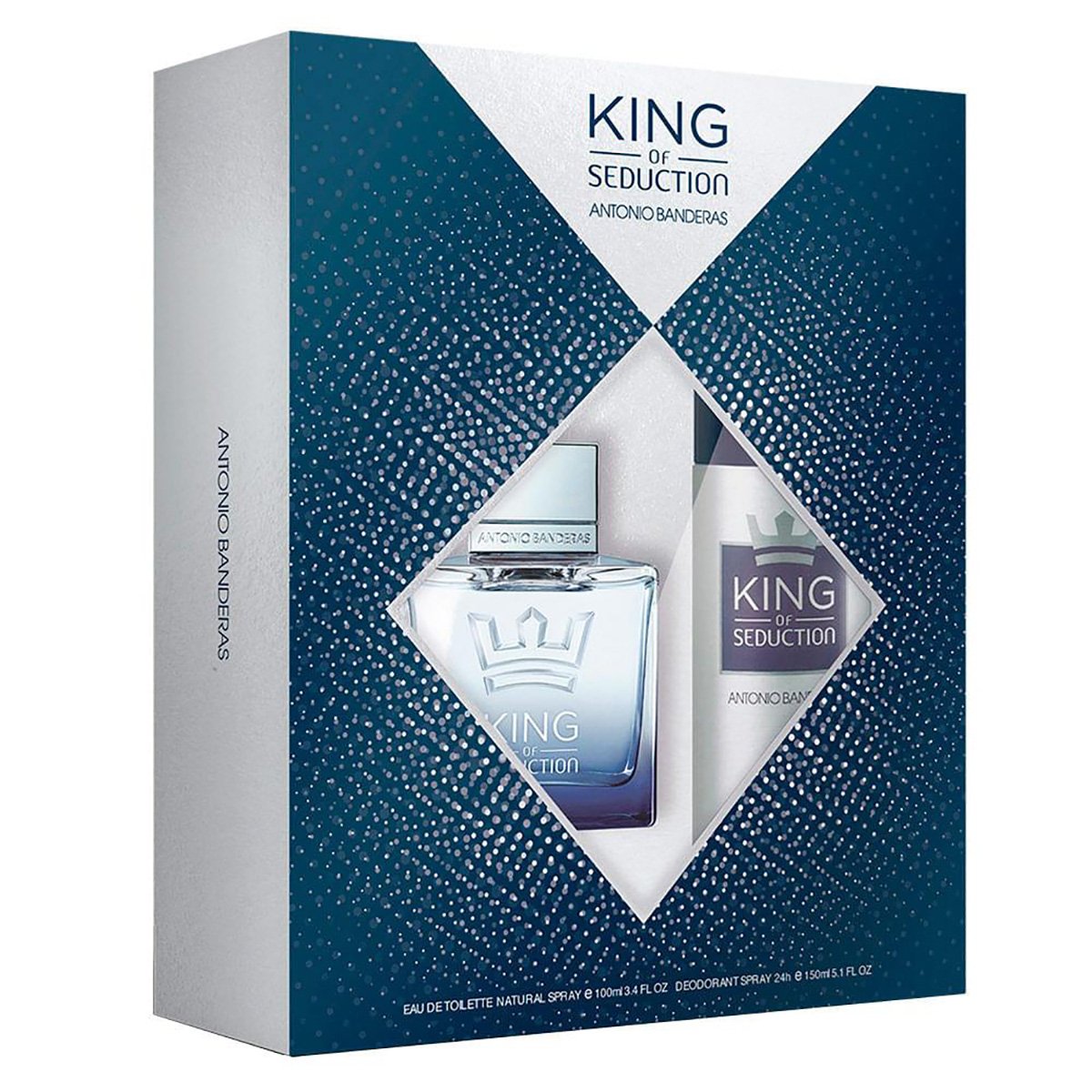 Kit Perfume Masculino King Of Seduction Antonio Banderas EDT 100ml + Desodorante 150ml