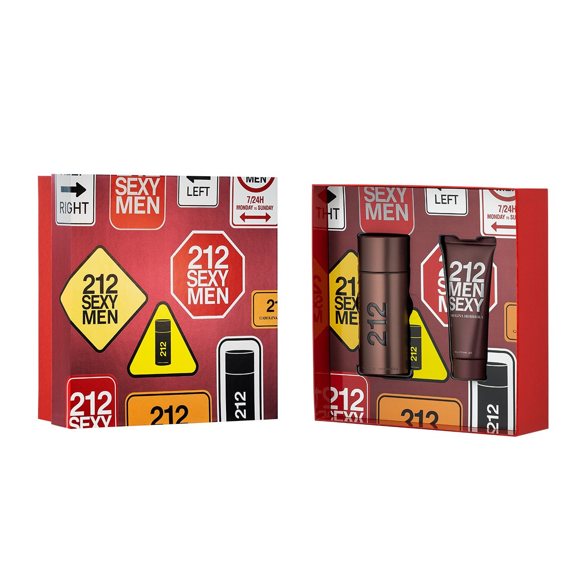 Kit Perfume Carolina Herrera 212 Sexy Men Eau de Toilette Masculino 100ml + Loção Pós Barba 100ml