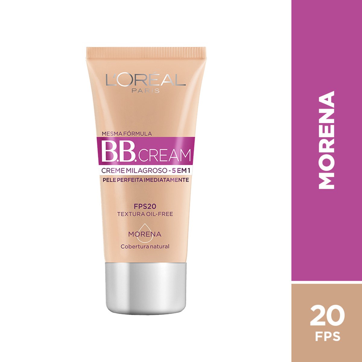 Base BB Cream 5 em 1 FPS20 L'Oréal Paris - Cor Morena 30ml