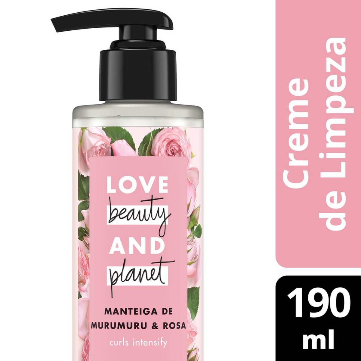 Creme de Limpeza Curls Intensify Manteiga de Murumuru & Rosa Love Beauty and Planet 190ml