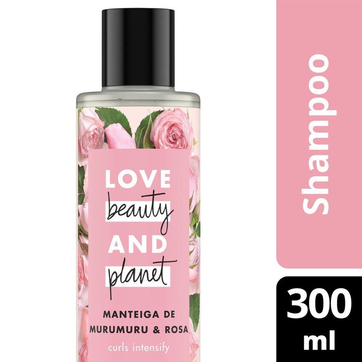 Shampoo Curls Intensify Manteiga de Murumuru & Rosa Love Beauty and Planet 300ml
