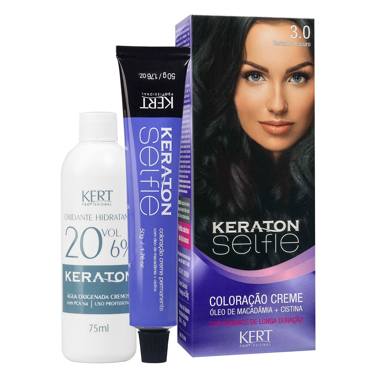 Keraton Selfie 3.0 Castanho escuro 125g