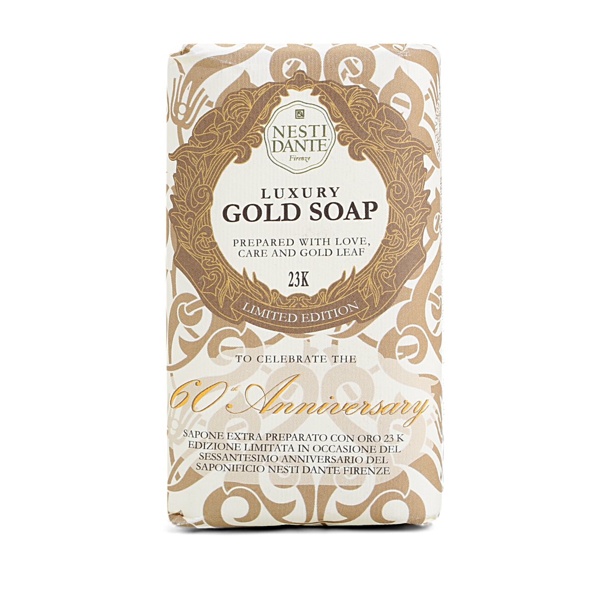 Sabonete em Barra Nesti Dante Gold Soap Com Folha de Ouro 23K 250g