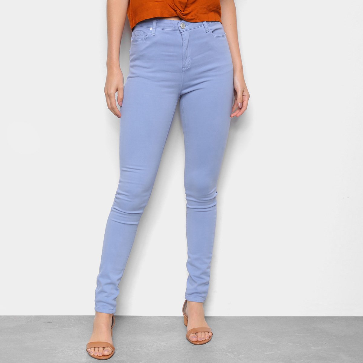 Calça Skinny Hering Cintura Alta Feminina