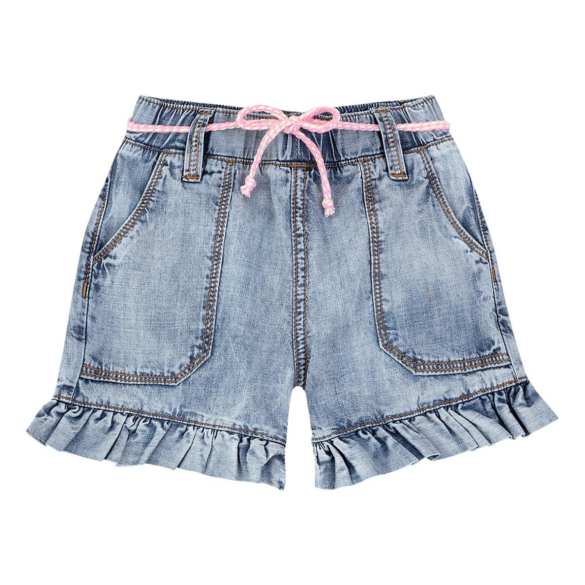 Short Jeans Bebê PUC Reto Feminino