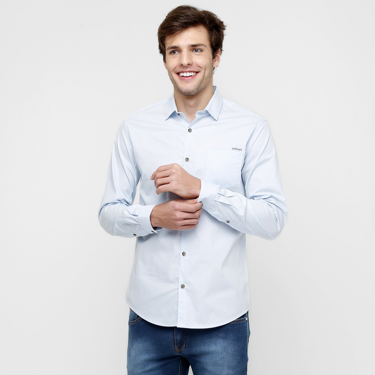 Camisa Colcci Mini Print Poá