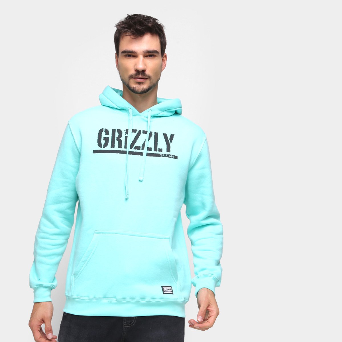 Moletom Grizzly Estampado C/ Capuz Masculino
