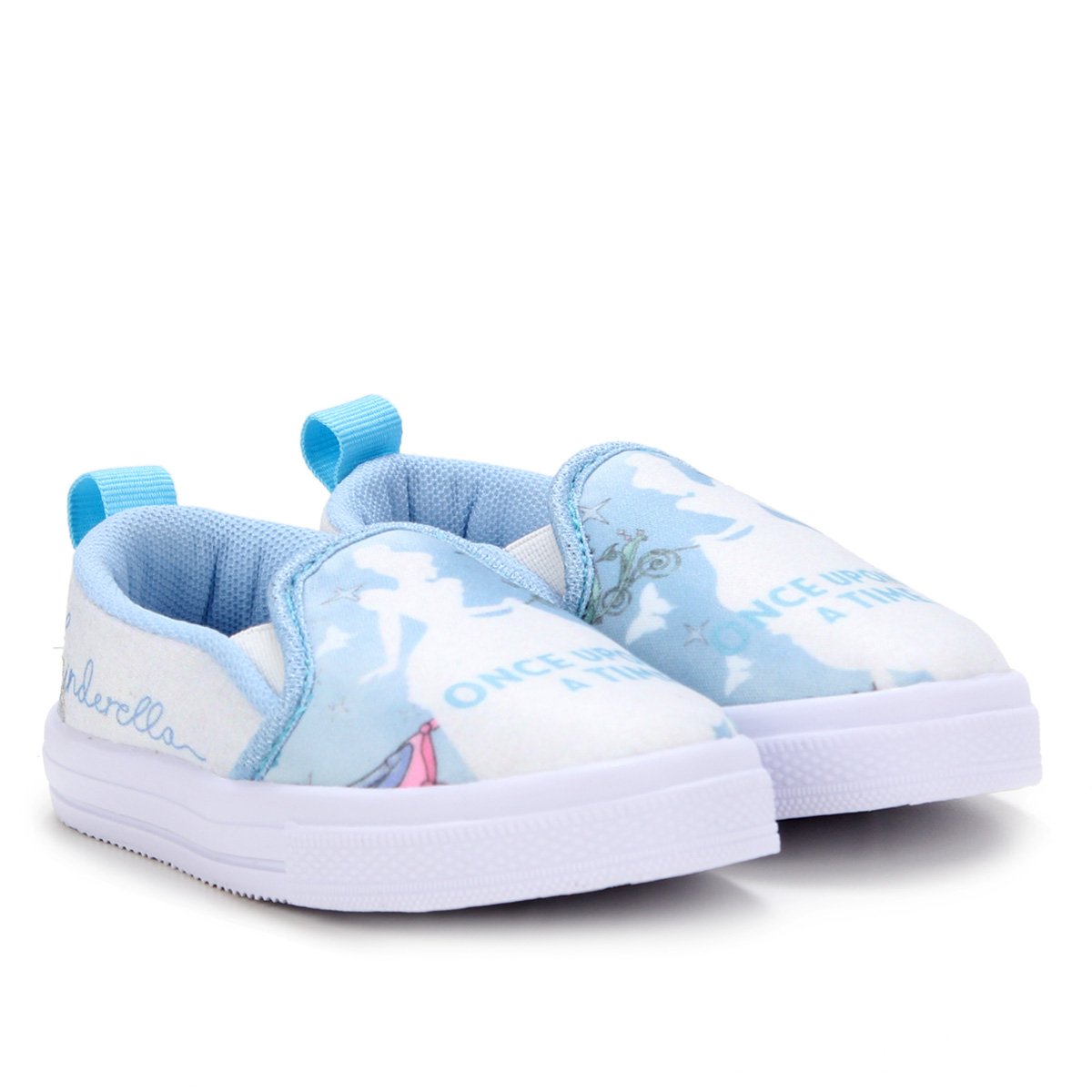 Tênis Slip On Infantil Disney Cinderela Feminino