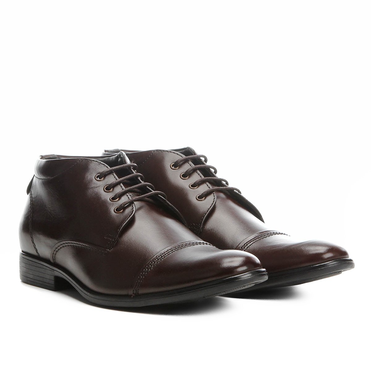Bota Couro Cano Curto Democrata Genova Masculina