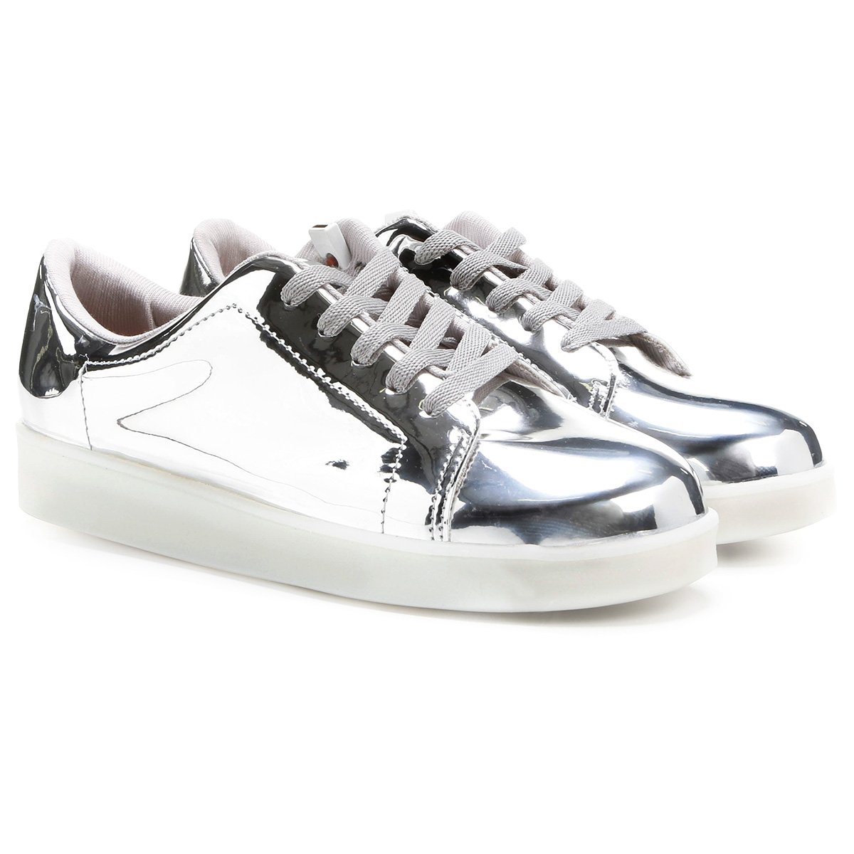 tenis molekinha metalizado