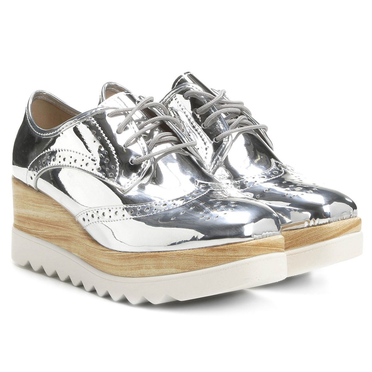 Oxford Moleca Brogue Tratorado Feminino