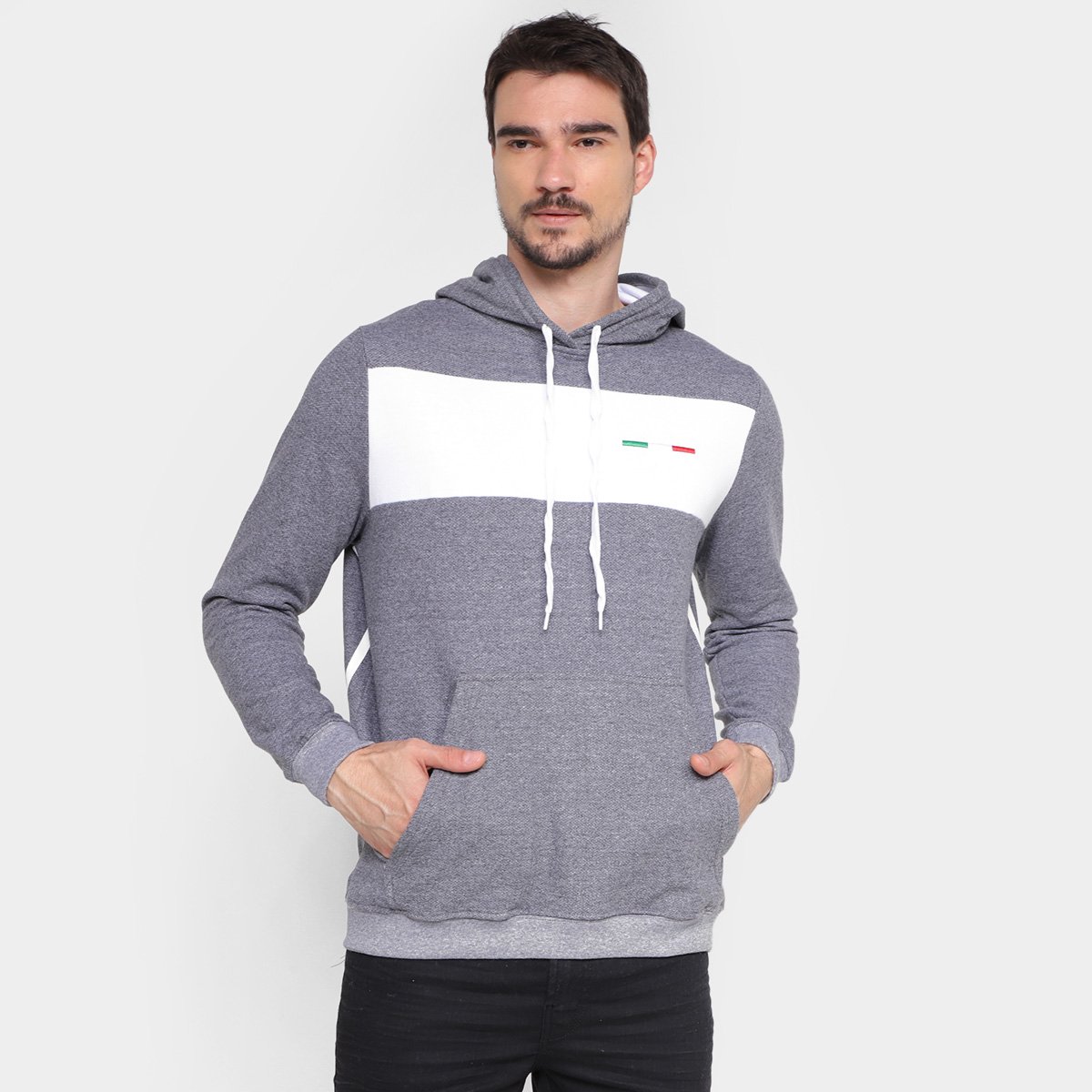 Moletom Industrie Milano Capuz Masculino