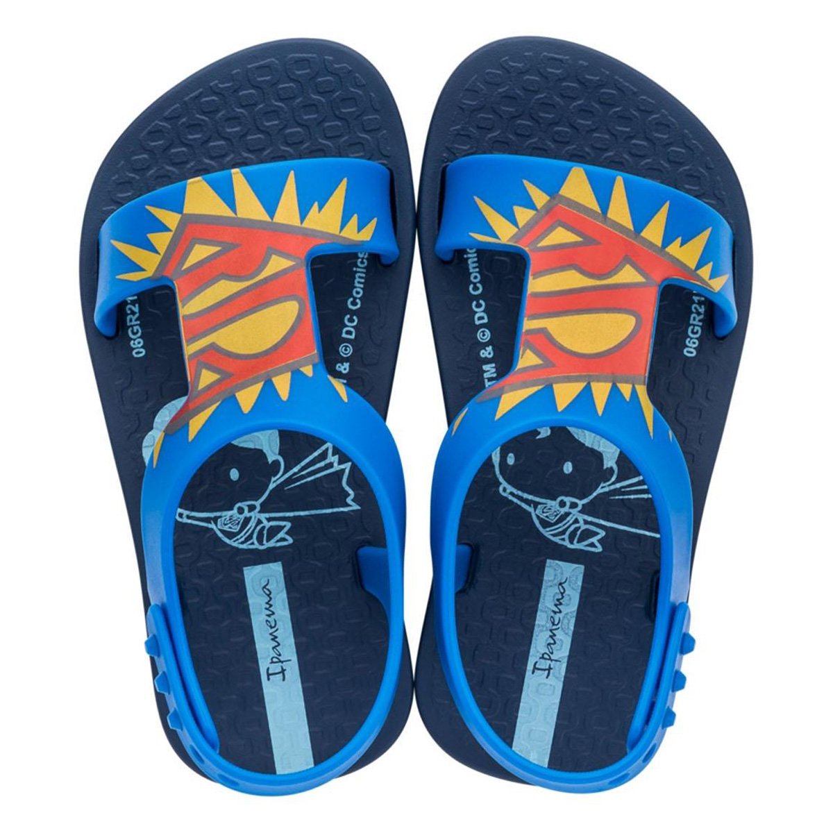 Chinelo Bebê Ipanema Grendene Kids Liga da Justiça Aventuras Masculino