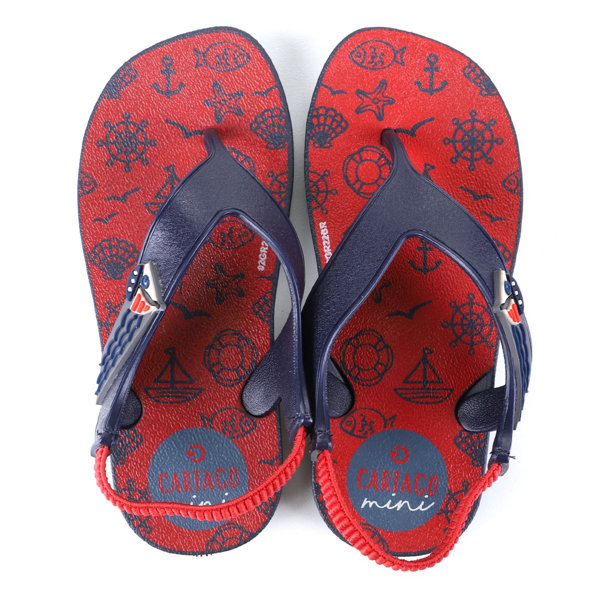 Chinelo Bebê Grandene Kids Catargo com Elástico Angra Menino