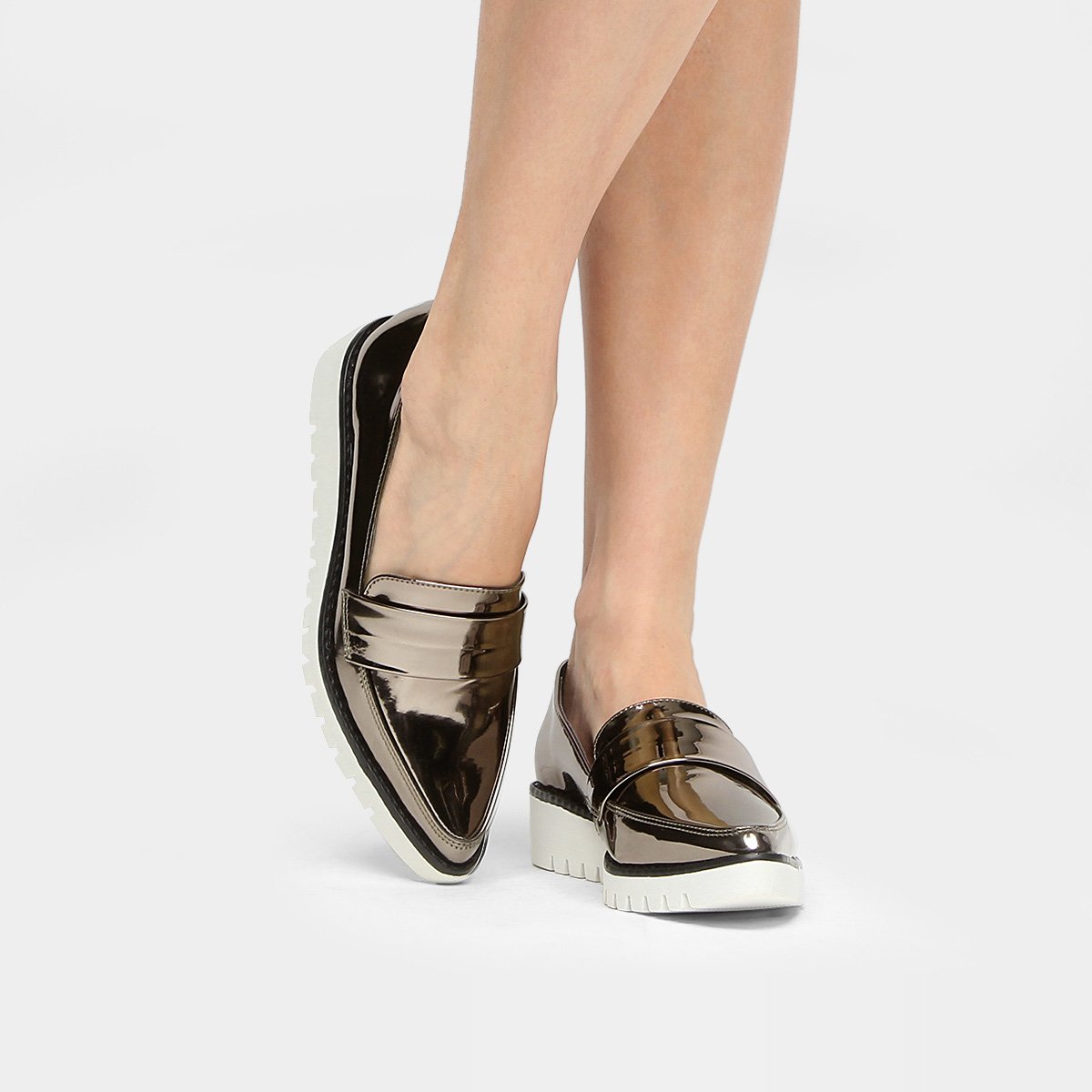 Mocassim Zatz Bico Fino Solado Tratorado
