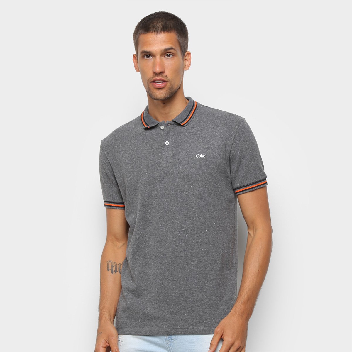 Camisa Polo Coca-Cola Básica Masculina