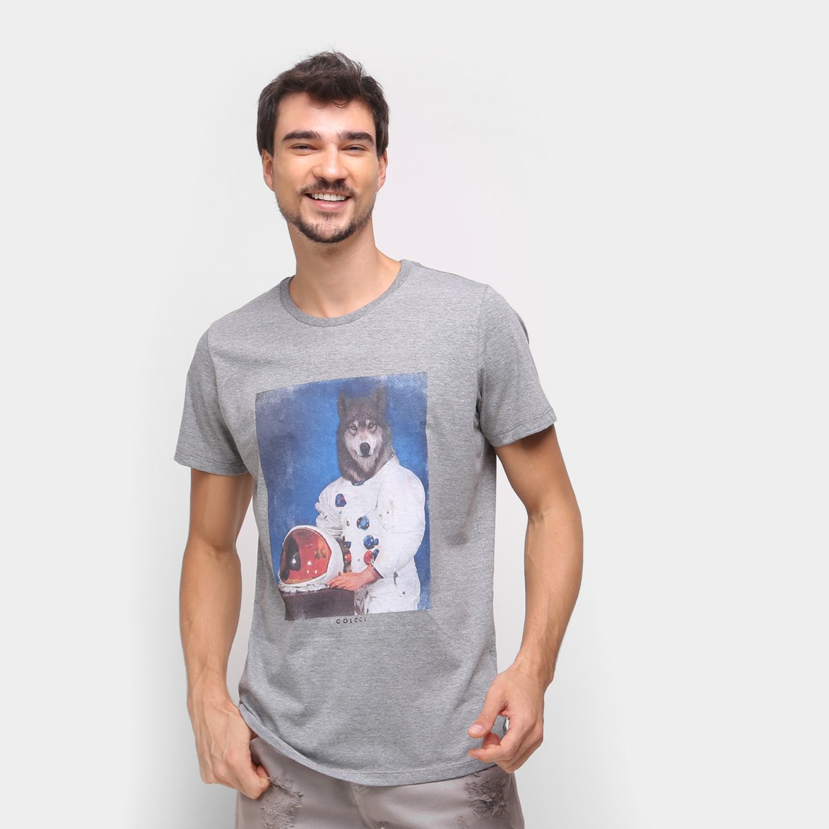 Camiseta Colcci Estampada Manga Curta Masculina