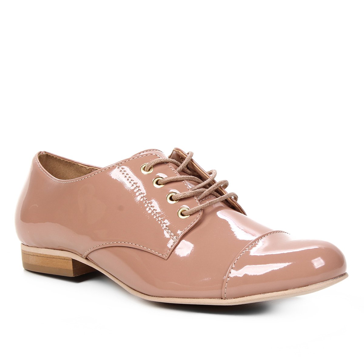 Oxfords Shoestock Verniz Feminino