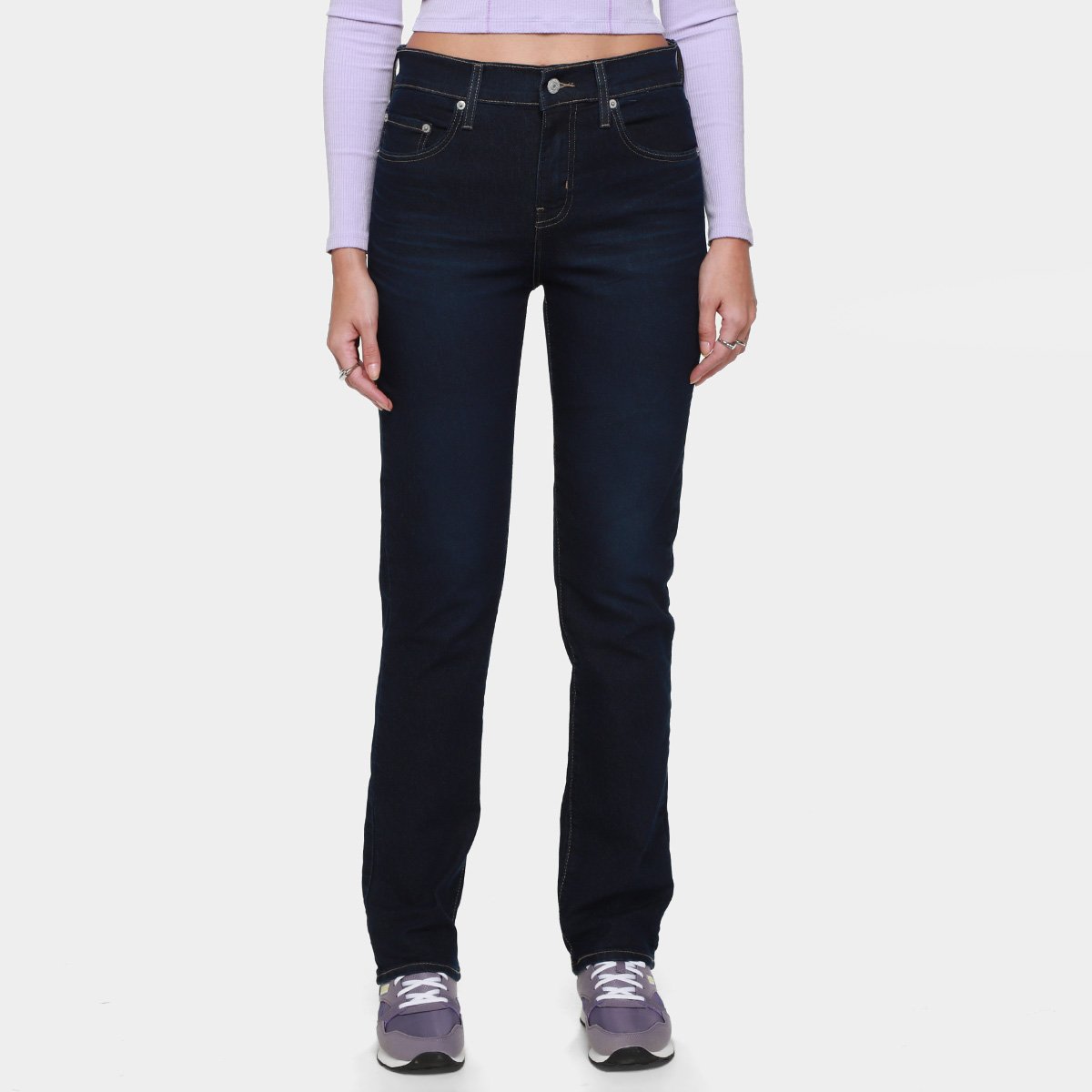 Calça Levis 724 High Rise Straight Feminina
