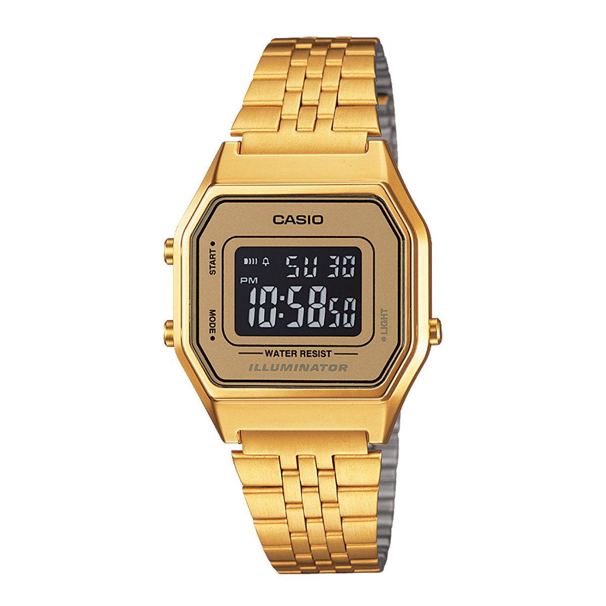 Relógio Digital Casio Vintage LA680WGA-9B Feminino