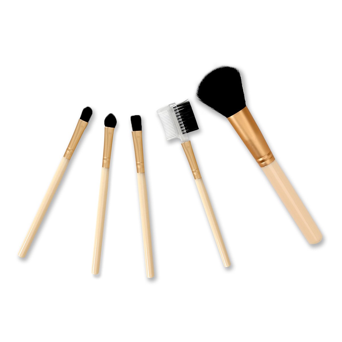 Kit de Pincéis para Maquiagem Dourados Drezzup