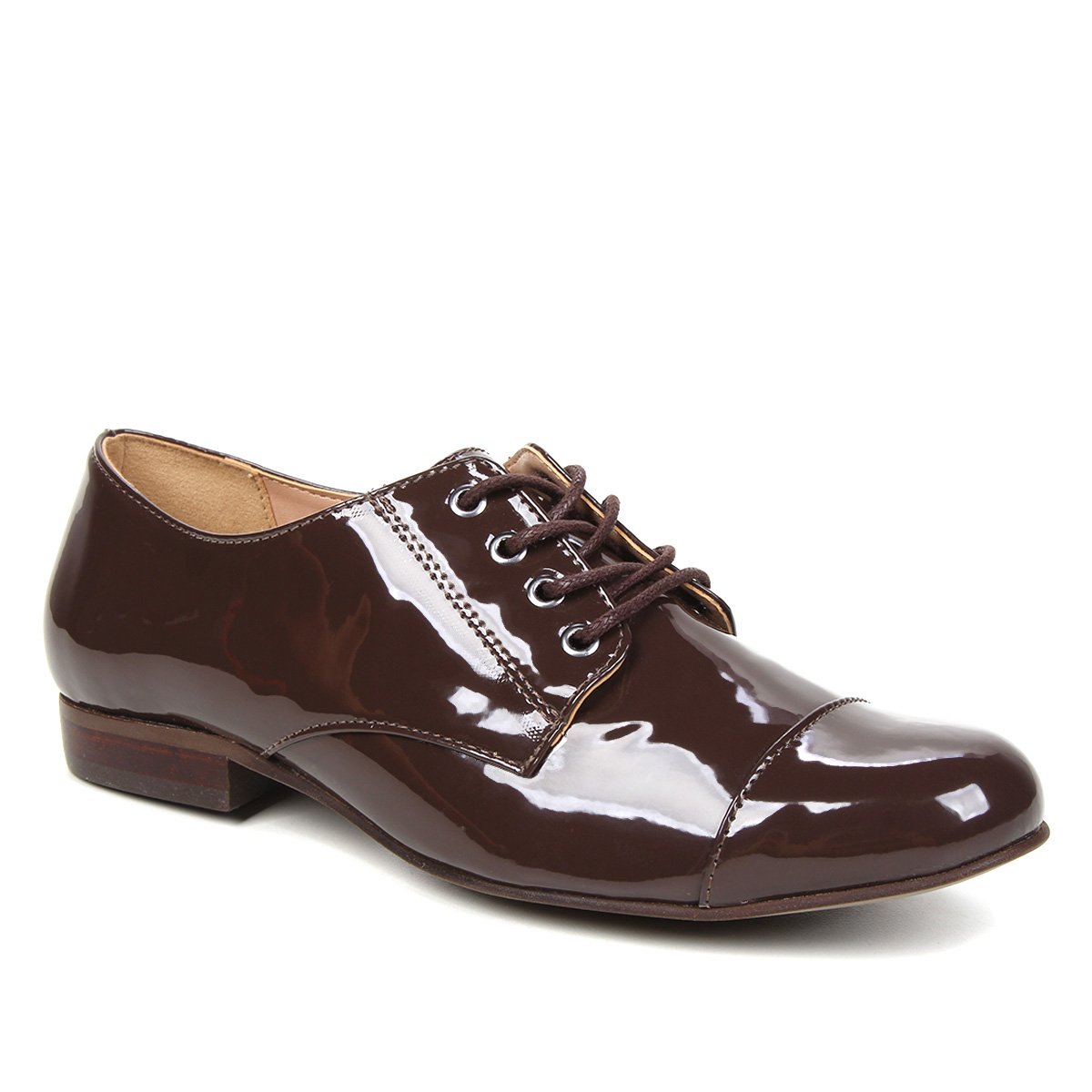 Oxfords Shoestock Verniz Feminino
