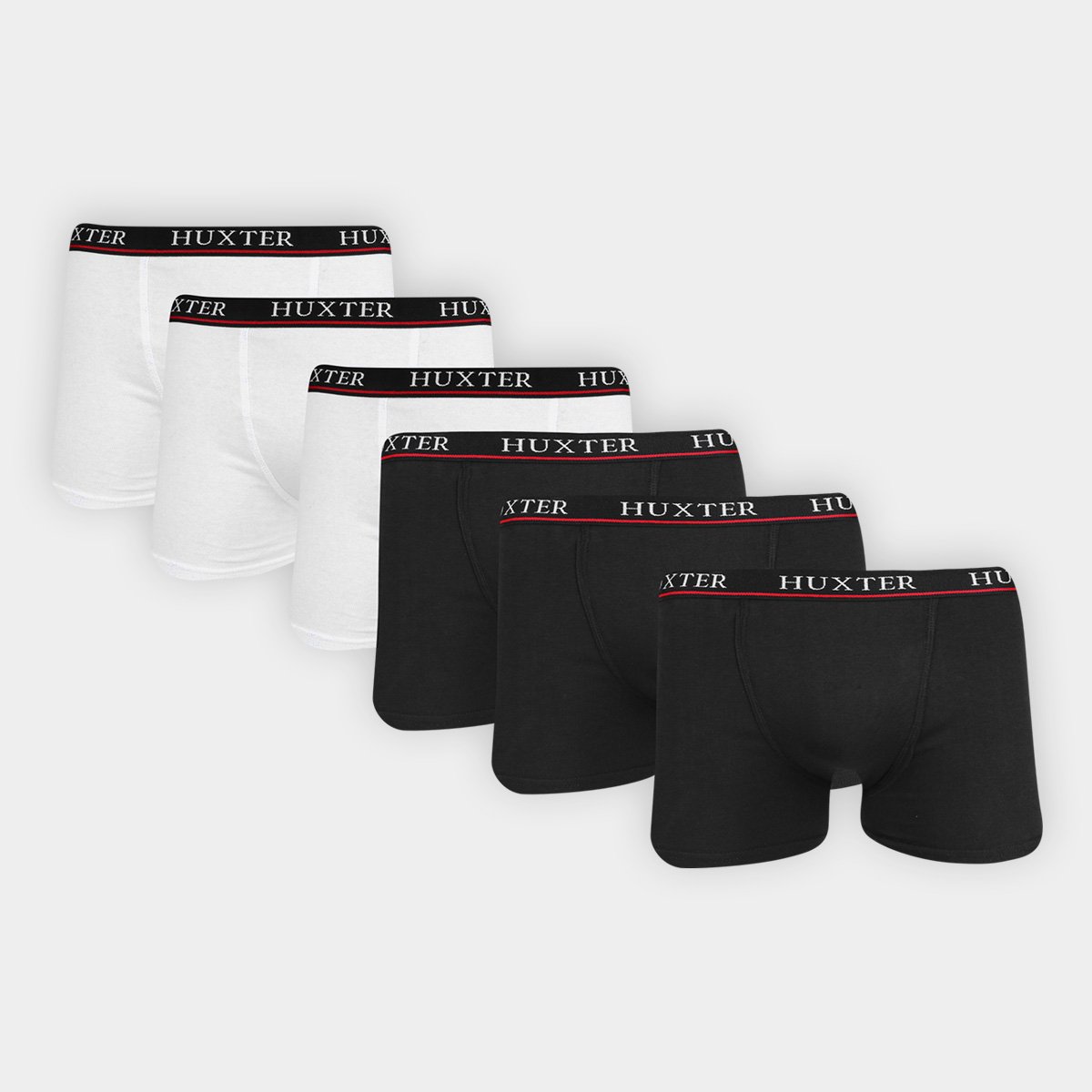 Kit Cueca Boxer Huxter 4 Peças Masculina