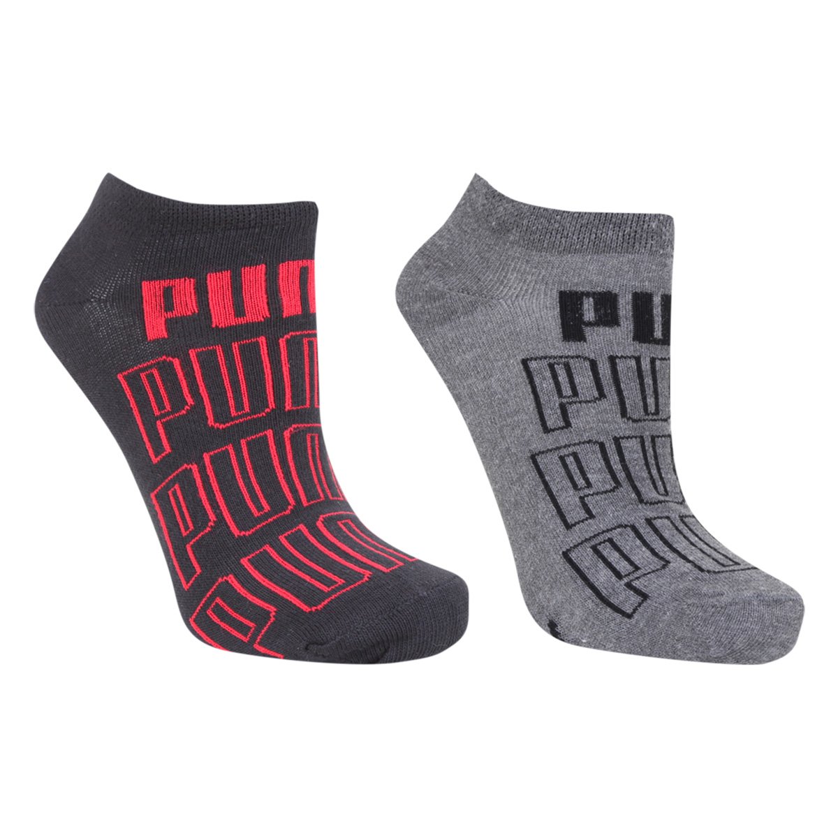 Kit Meia Sapatilha Infantil Puma Masculina 2 Pares