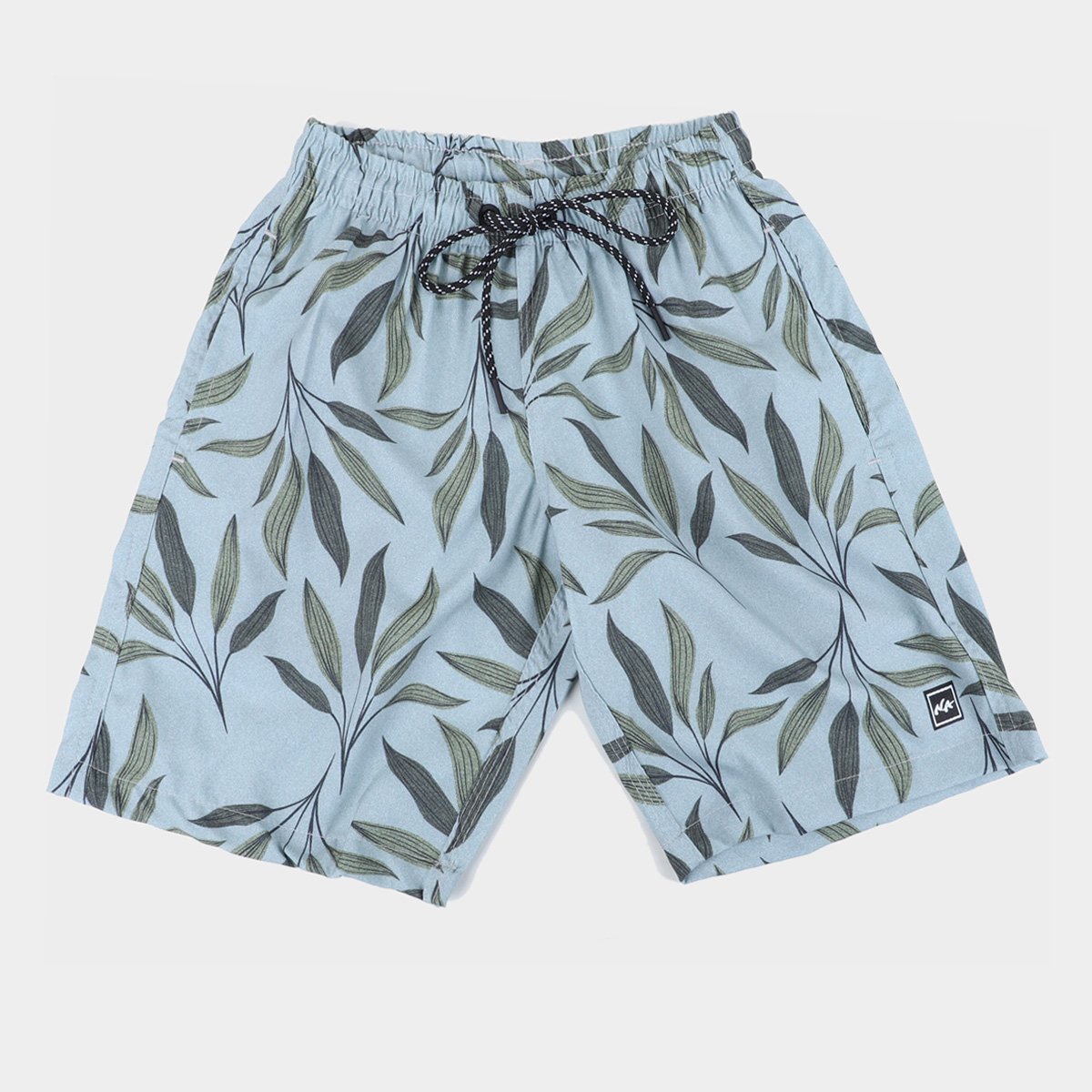 Short Juvenil Natural Art Volley Folhas