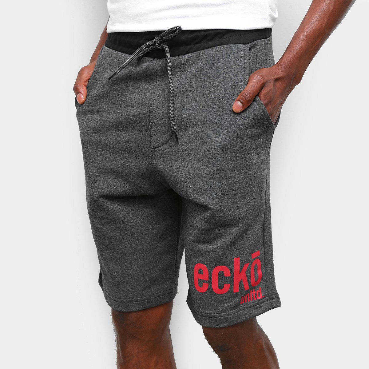 Bermuda Moletom Ecko Logo II Masculina