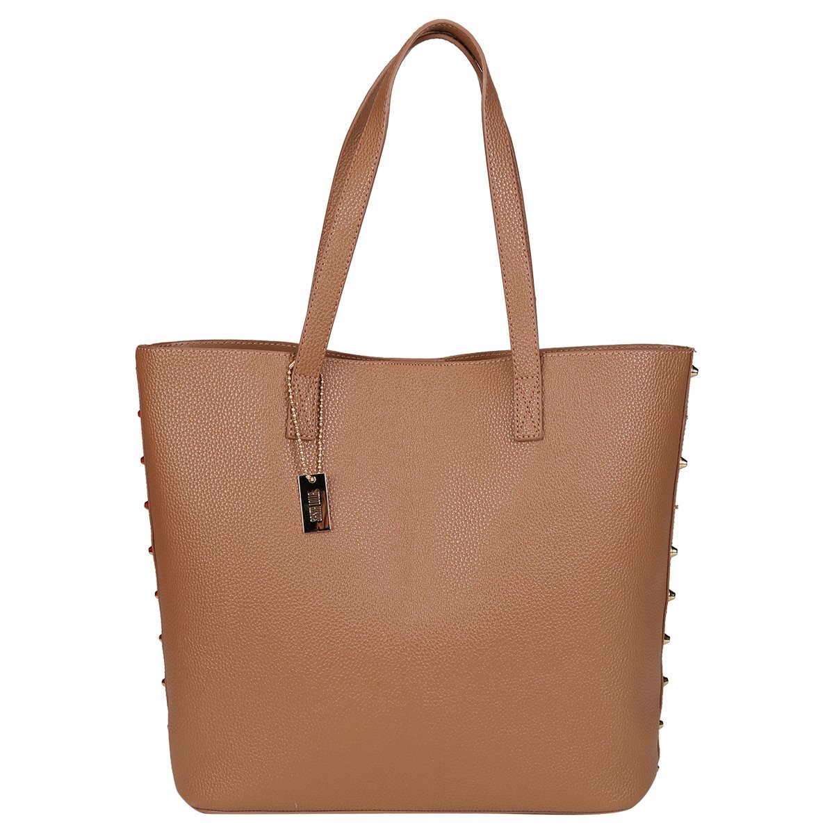 Bolsa Santa Lolla Shopper Chaveiro Tachas Laterais