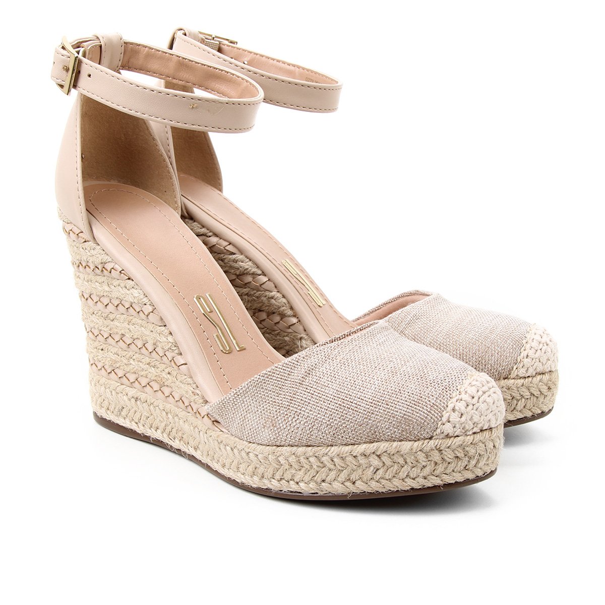 Sandália Anabela Santa Lolla Espadrille Corda Feminina