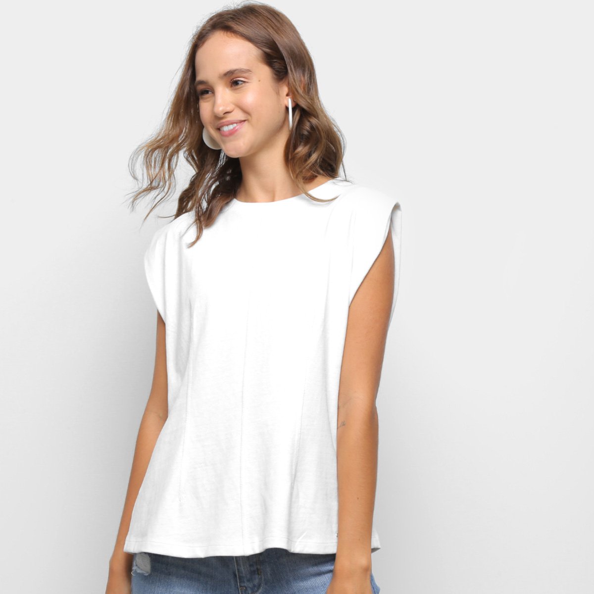 Blusa Colcci Regata Lisa Feminina