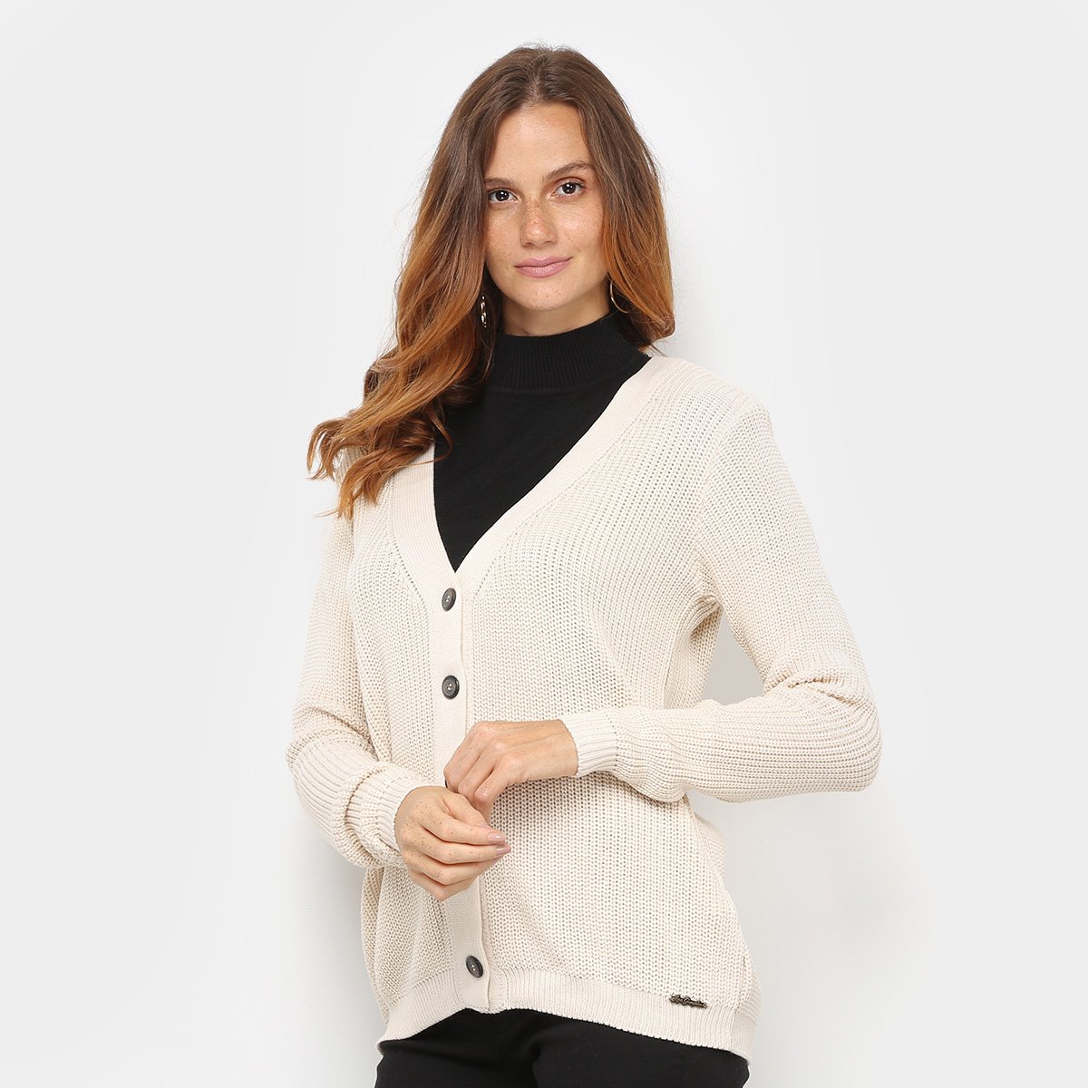 Cardigan Tricô Ana Gonçalves Feminino
