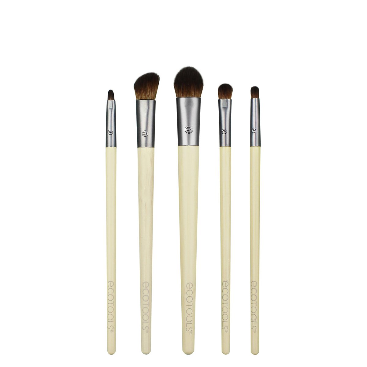 Kit com 5 Pincéis p/ os Olhos com Estojo Ecotools
