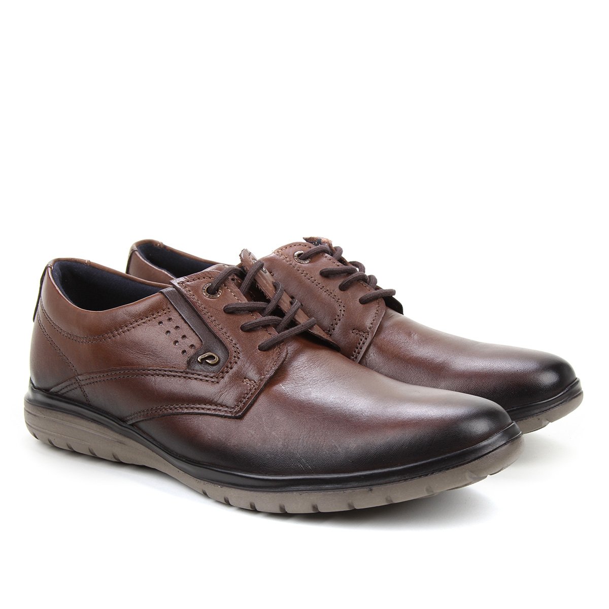 Sapato Casual Couro Pegada Masculino