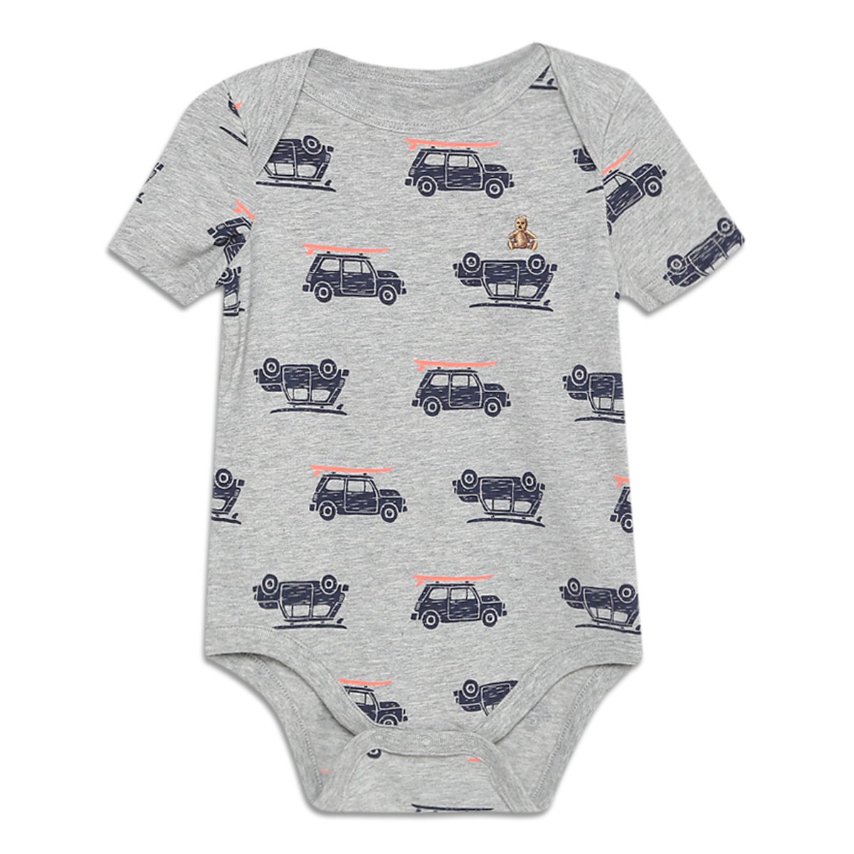 Body Bebê GAP Malha Estampado Masculino