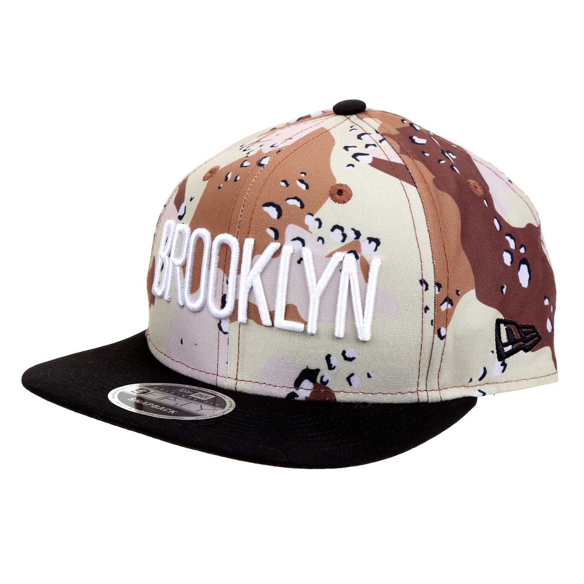 Boné New Era NBA Desert Crown Brooklyn Nets Aba Reta Strapback