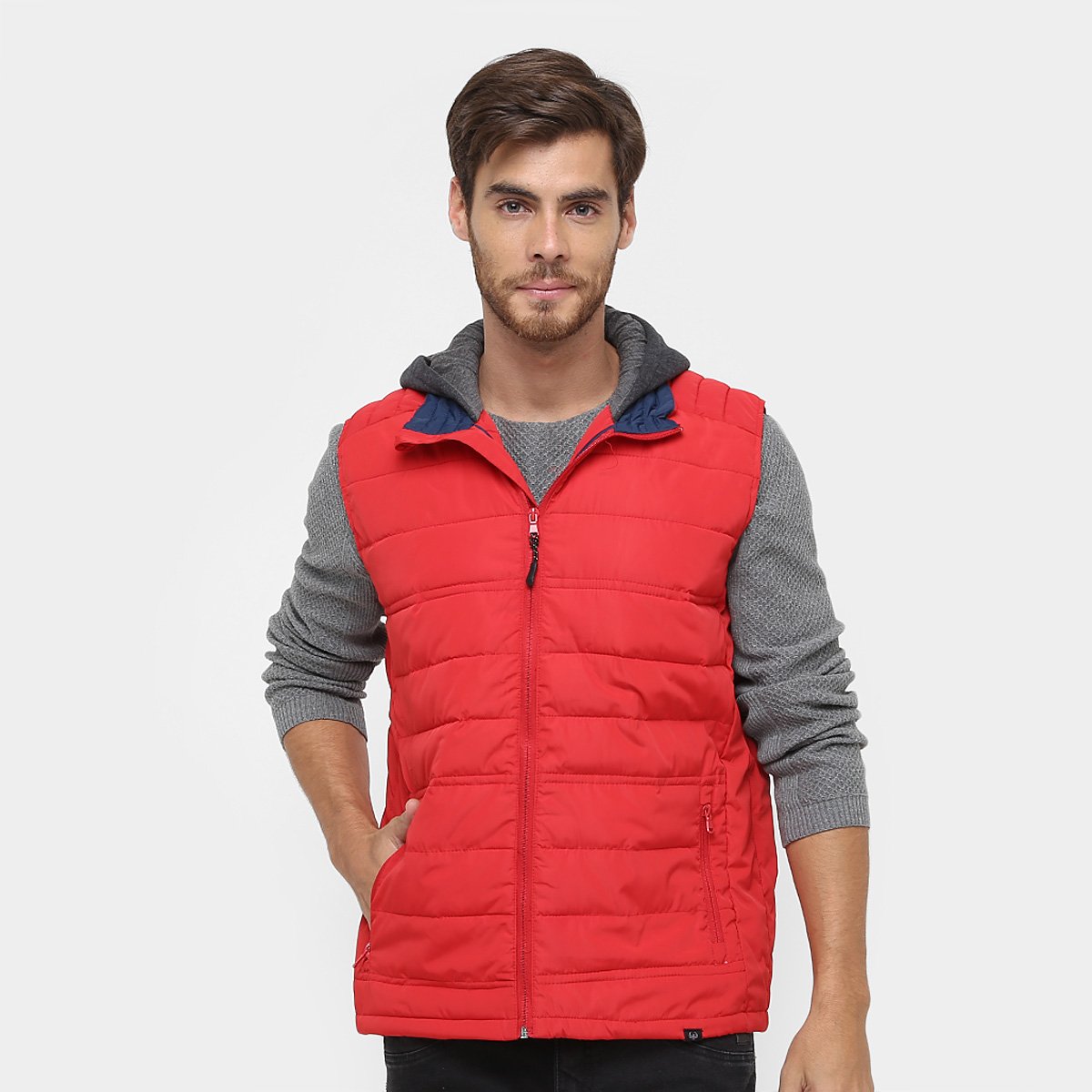 Colete Burn Puffer Capuz Masculino