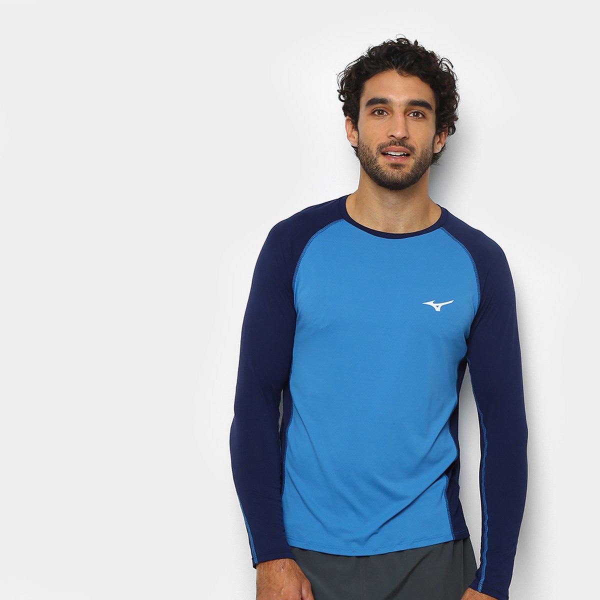 Camiseta Mizuno Run Pro Com Proteção UV Manga Longa Masculina