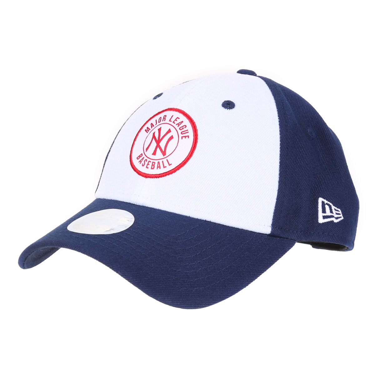 Boné MBL New York Yankees New Era Aba Curva Snapback College Patch 9Forty