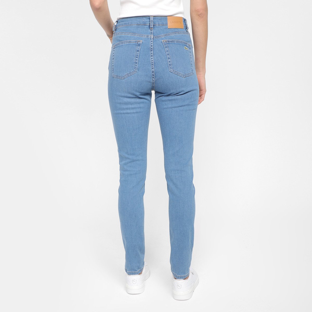 Calça Jeans Lacoste Slim Fit Feminina