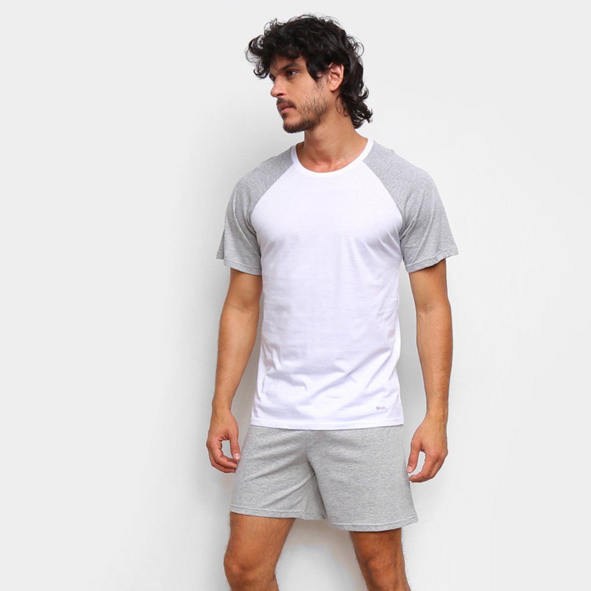 Pijama Curto Mash Raglan Masculino