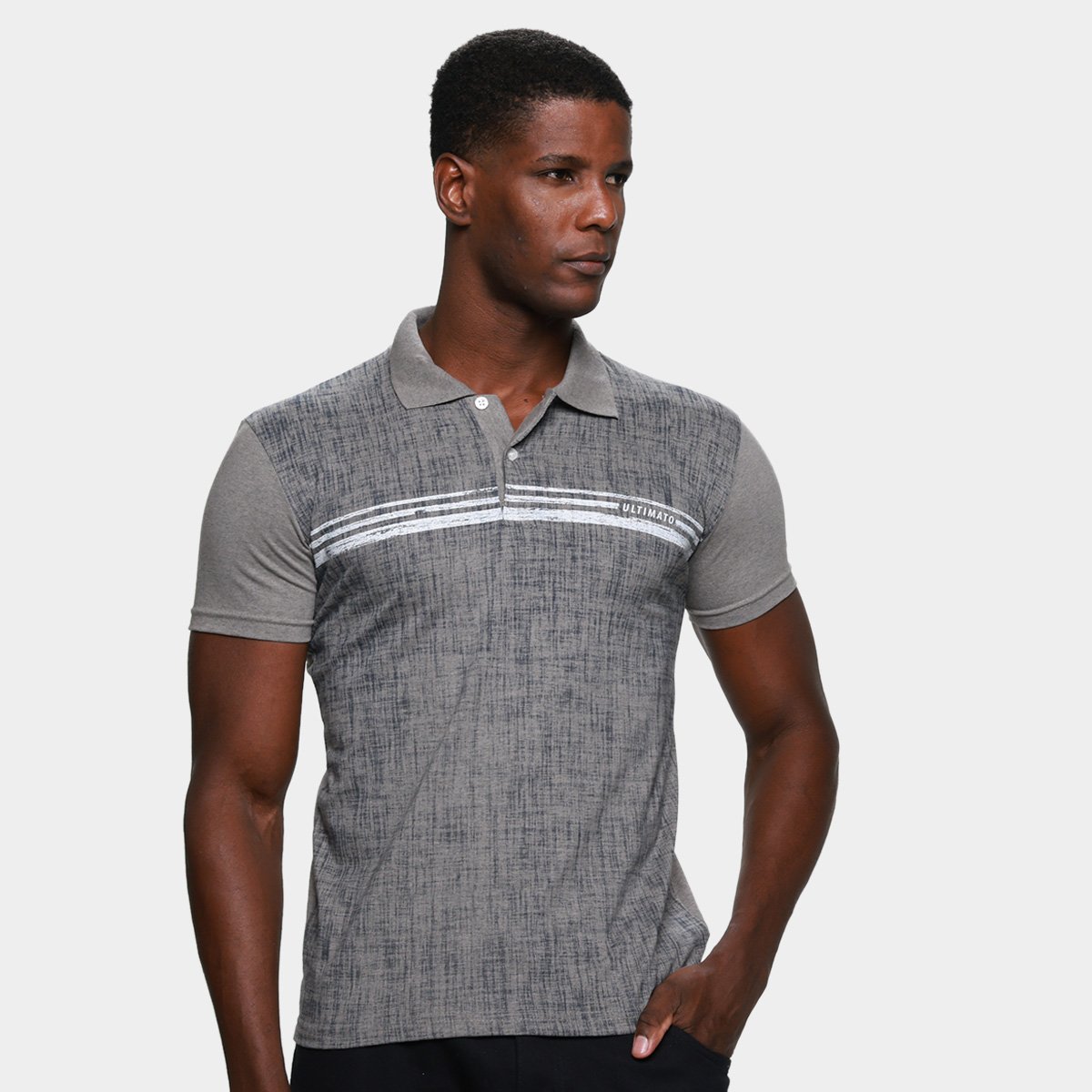 Camisa Polo Ultimato Estampada Masculina | Shopping Smiles