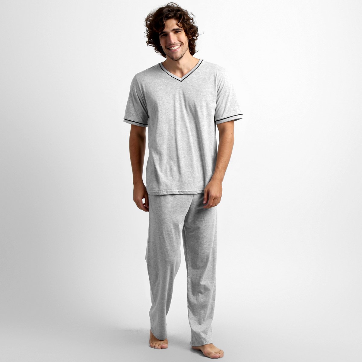 Pijama Lupo Gola V Longo Masculino